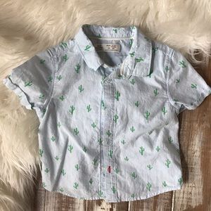 Zara boys button down shirt